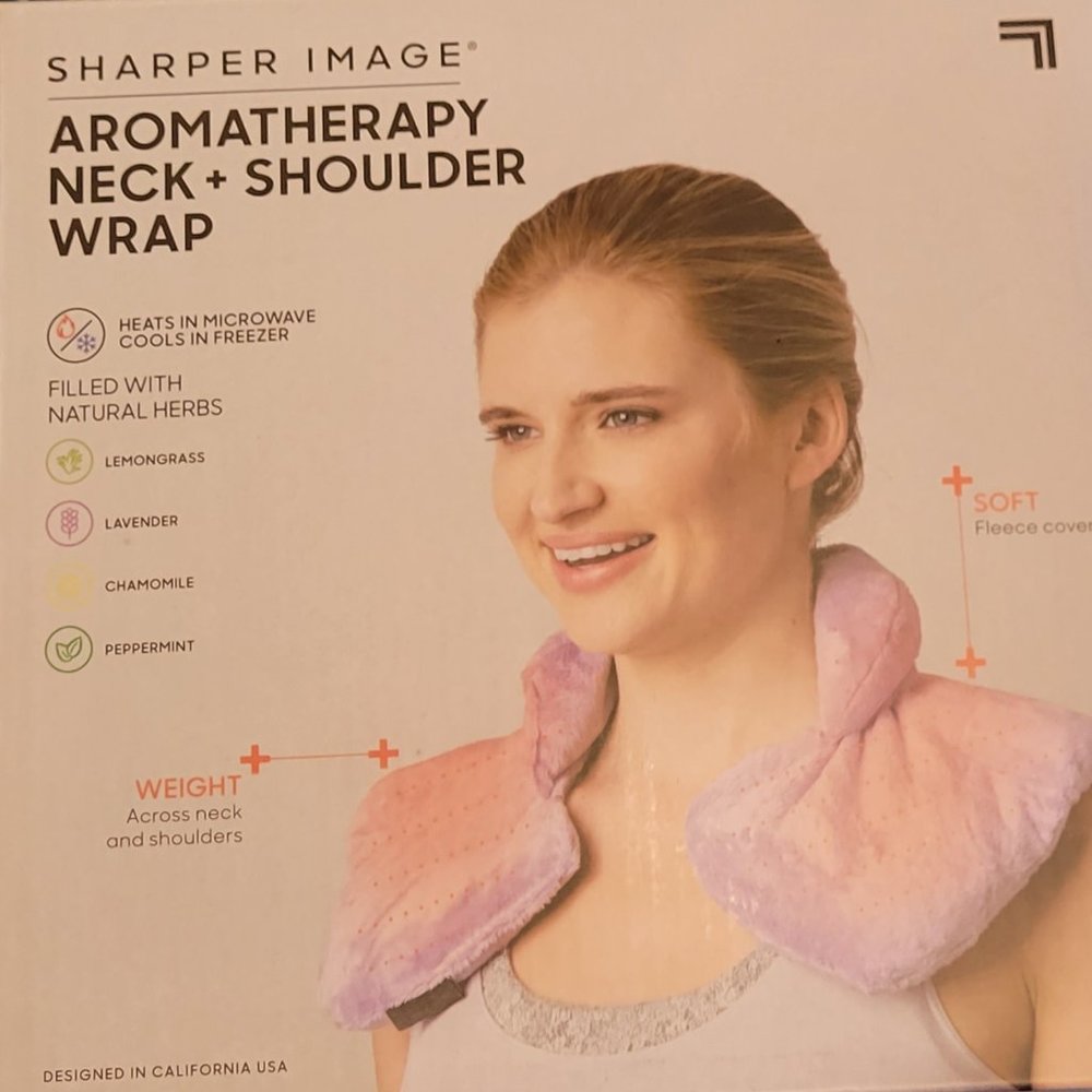 Brand NEW! Sharper Image Aromatherapy Neck & Shoulder Wrap